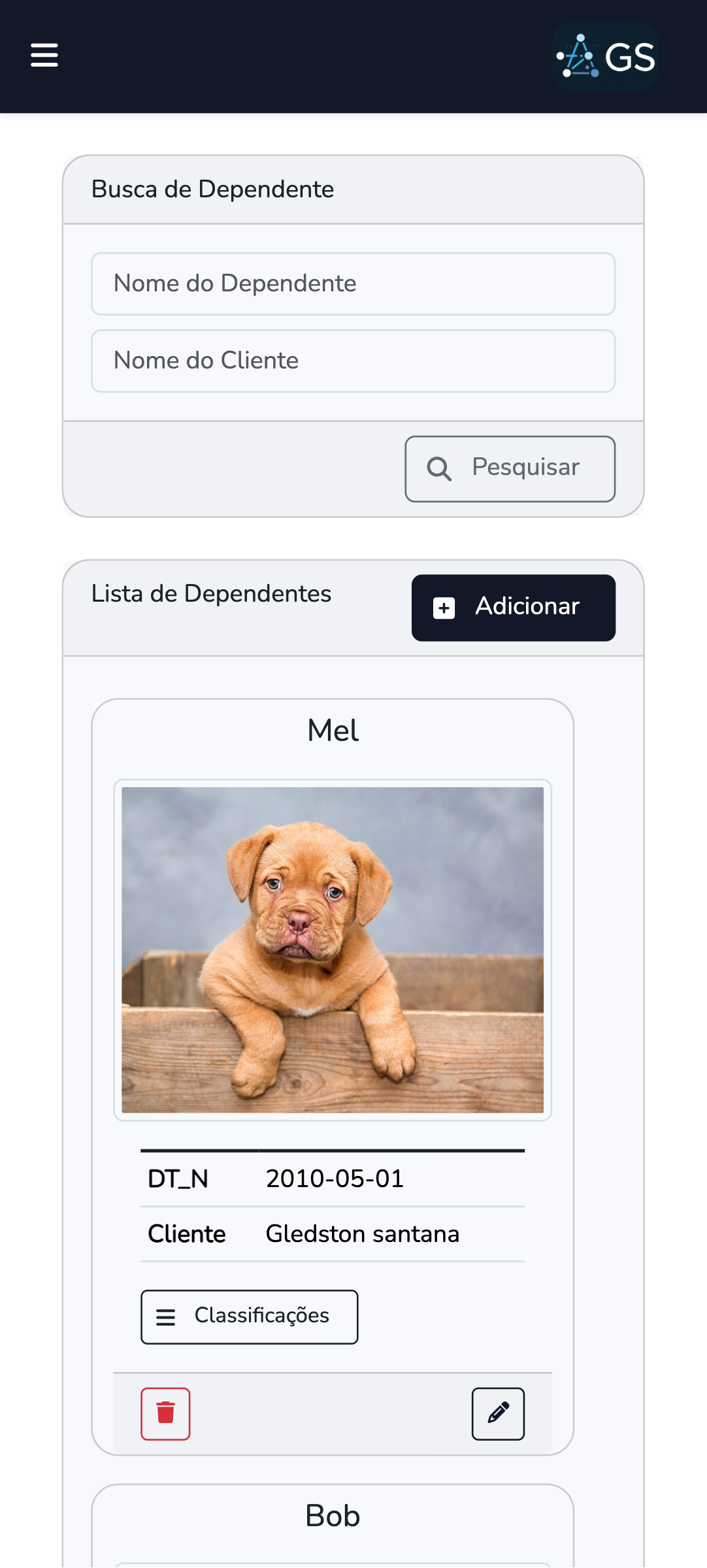 Preview Mobile GS Manager